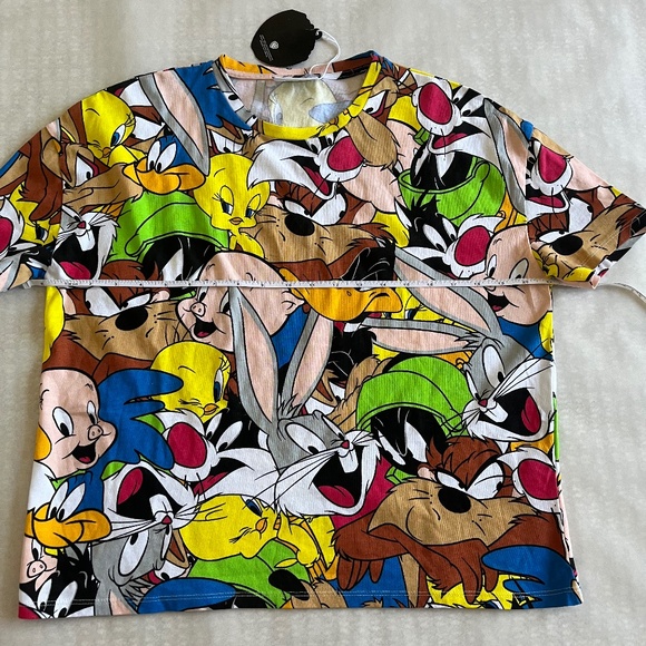 ZARA LOONEY TUNES © WARNER BROS. COTTON BUGS BUNNY CASUAL T-SHIRT TOP - Picture 8 of 9